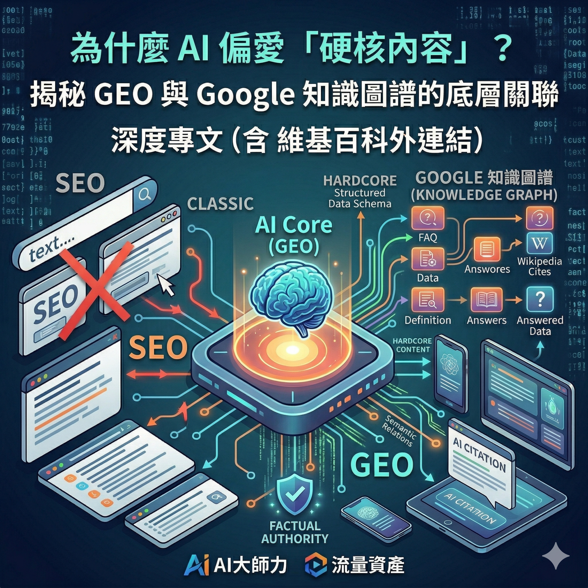 為什麼 AI 偏愛「硬核內容」？揭秘 GEO 與 Google 知識圖譜的底層關聯